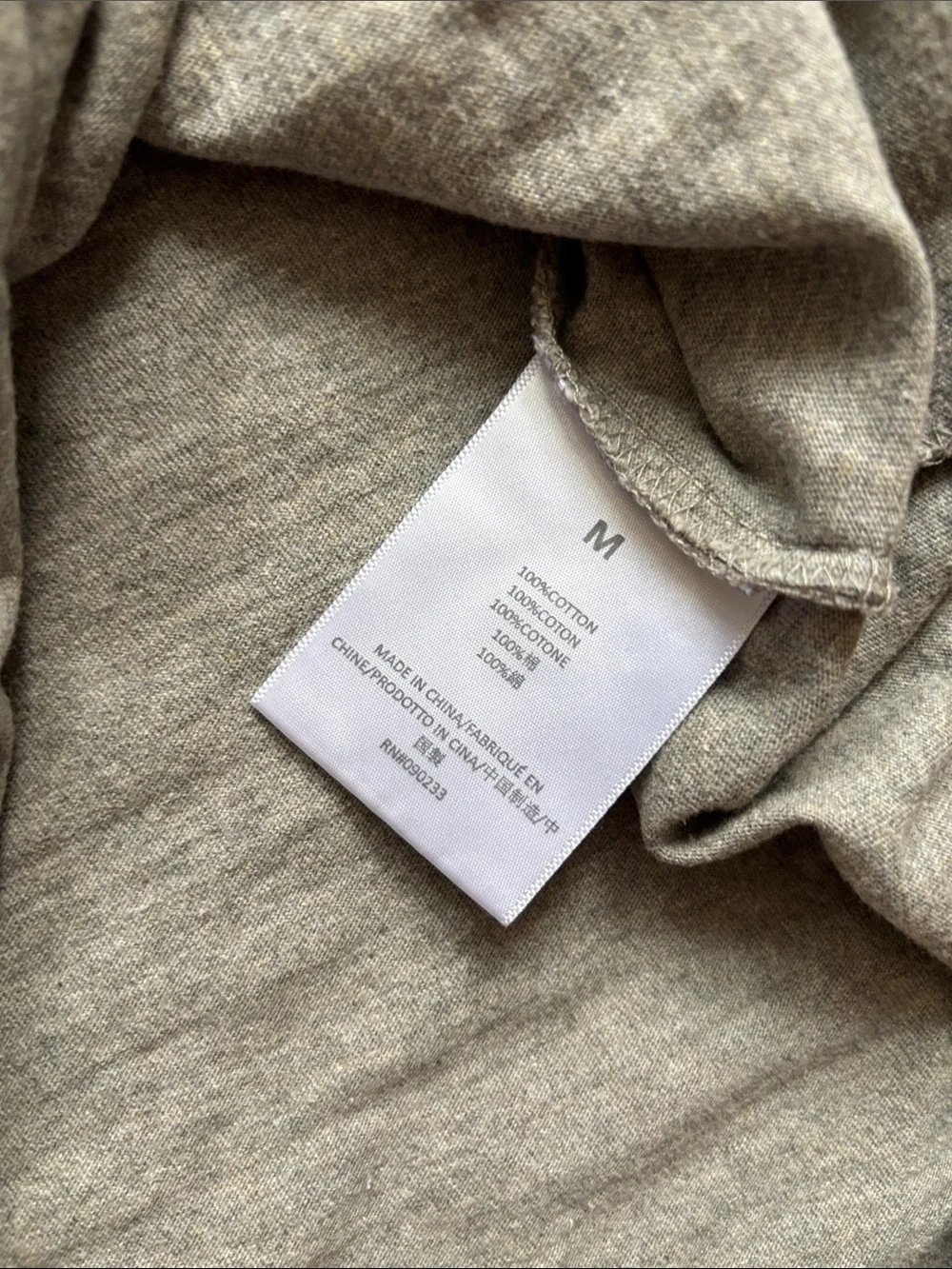 Essentials Fear Of God Heather Grey Short Sleeve Crew Neck Tee